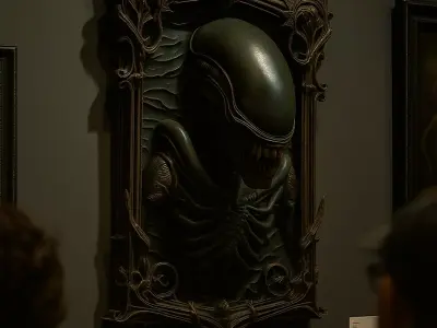 ALIEN EARTH 3D wall picture 3D print model