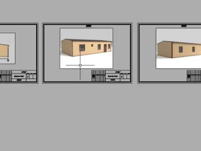 Private House  complete project for assembly 3D model