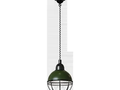 Hanging lamp Claire green 3D model