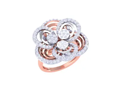 Women Ring MTL 3dm STL OBJ FBX Details 3D print model 7