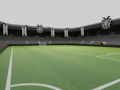 PAOK Football Stadium Low-poly 3D model