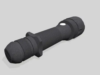 Flash Light Low-poly 3D model