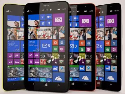 Nokia Lumia 1320 All Colors 3D model