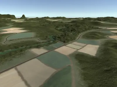 Overflight Landscape - Basic Version  3D model