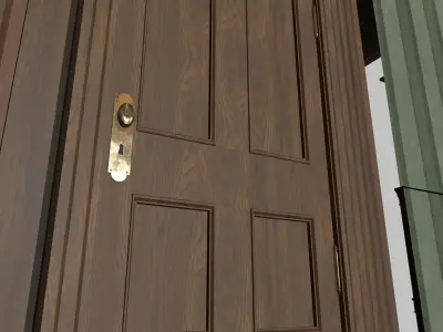 Modular House Interior Low-poly 3D model