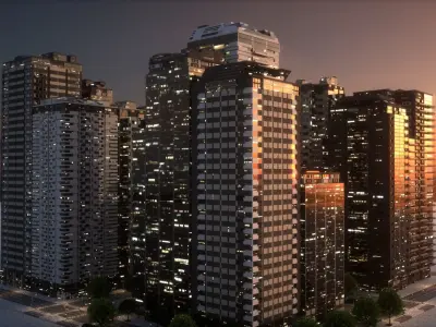City Block Type B05 3D model