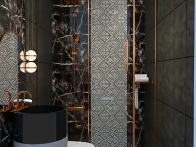 modern bathroom 3D model