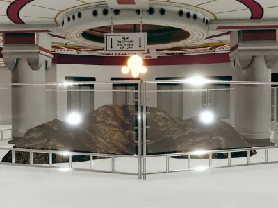 Safa Marwa Interior - Hajj and Umrah Low-poly 3D model