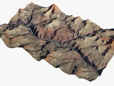 Grand Canyon 3D model