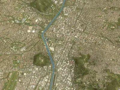 Medellin - Topography Terrain 3D City 3D Model Pack