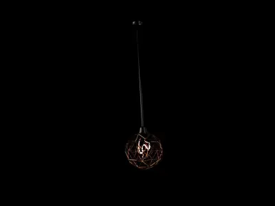 Single Ceiling Lamp Free 3D model