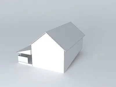 dom5humno old barn with roof Free 3D model