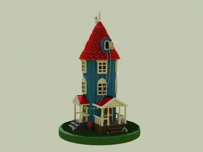  Moomin house 3d 3D model