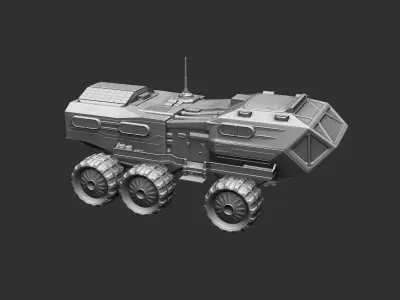 All-terrain vehicle for research 3D print model