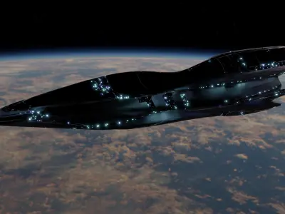 Cruiser Spaceship 3D model