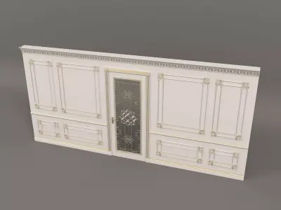 Wall Molding in Classic French style 6 3D model