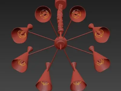 Delightfull Duke Chandelier 3D model