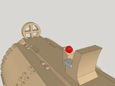 6mm OvercompensationHammer Superheavy Tank 3D print model