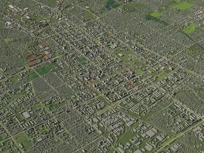Bishkek Kyrgyzstan - city and urban 3D model