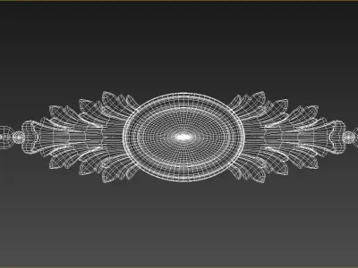 3D Carved decor model 3D model