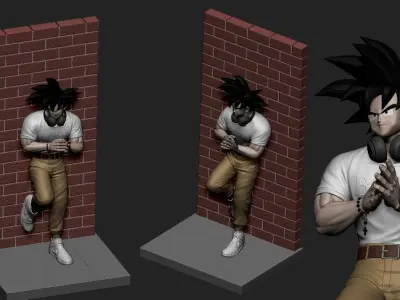 Goku - Street Style 3D print model