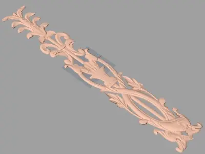 Artcam 3D relief STL models for CNC woodworking E130 3D model