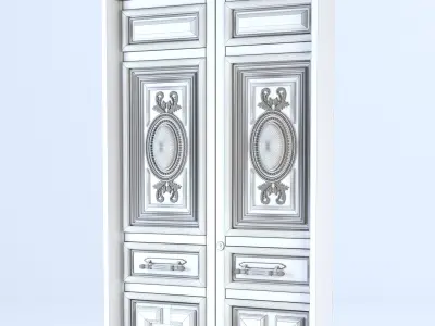 Classic Wooden Door 3D model