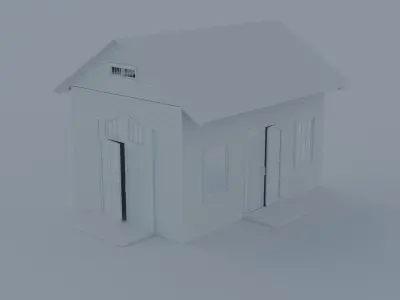 Forest meadow 3d model  Low-poly 3D model