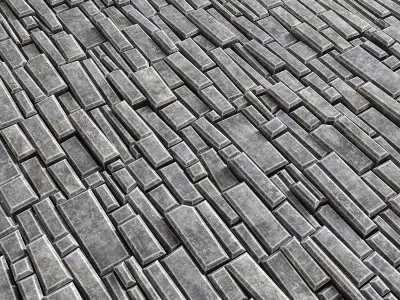 Paving brick bevel 3D model
