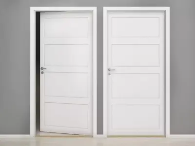 Interior door 02 3D model