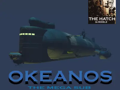 OKEANOS  the mega sub 3D model