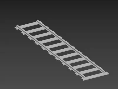 train track Free 3D model
