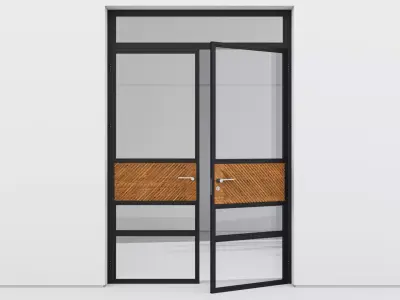 Aluminium door 187 3D model
