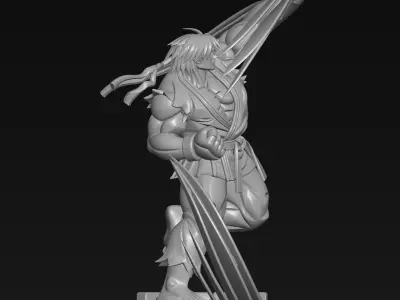 Ken Masters Shoryuken - Street Fighter 3D Printable STL 3D print model