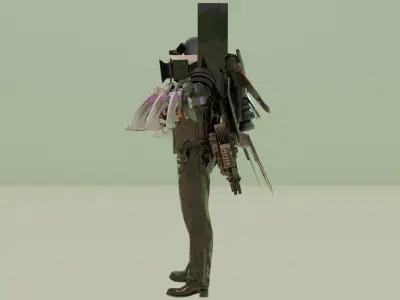 forklift skibidi toilet 3D model