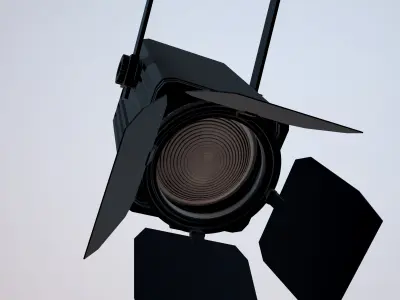 Studio Light PBR 3D model with Texture Low-poly 3D model