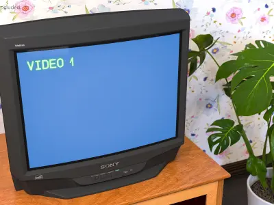  Sony Trinitron KV-27S46 Retro CRT TV 