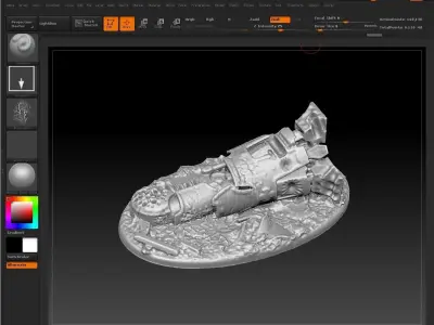 EPIC - ARMAGEDDON titans graveyard set 3 3D print model