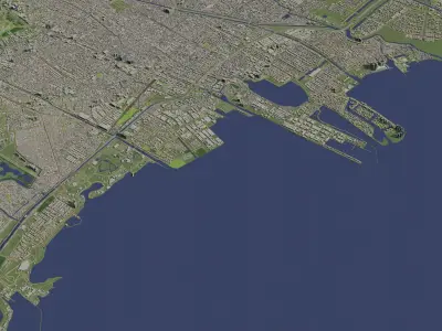 Jakarta Indonesia - city and urban 3D model