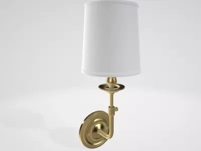 Hudson Valley Lighting 171-AGB Logan One-Light Wall Sconce Low-poly 3D model