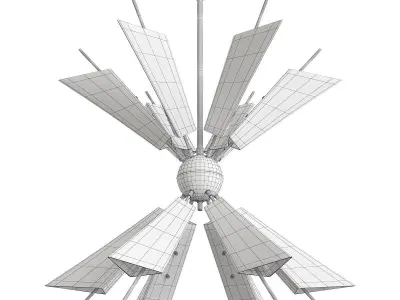COOPER TWO TIER CHANDELIER Low-poly 3D model