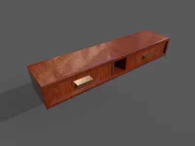Set Modern Furniture 3D Model Low-poly 3D model