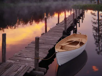 Forest Lake 3d Scene 3D model