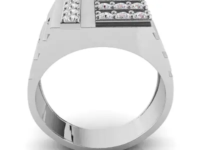 Small fancy mans ring 3D print model