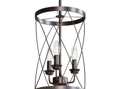  Iron Mini Chandelier 3D model
