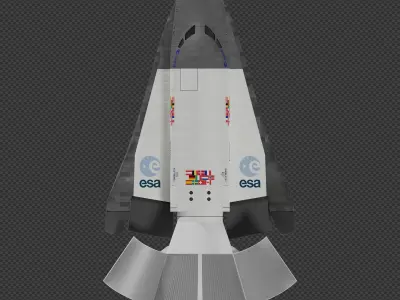 ESA Hermes spaceplane 3D model