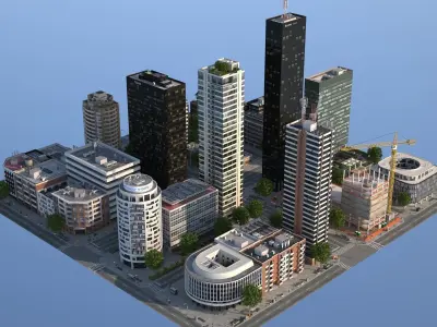 City KC9 Low-poly 3D model