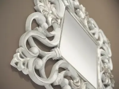 Nabucco ornate wall mirror 3D model