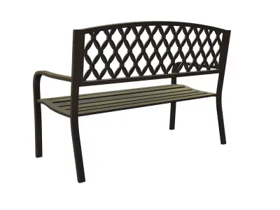 Park Bench 03 - Game-ready - PBR Low-poly Low-poly 3D model