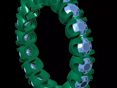 Halo Diamond Ring   3D print model